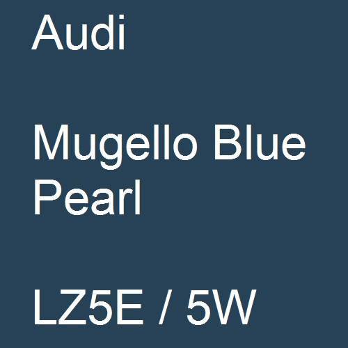 Audi, Mugello Blue Pearl, LZ5E / 5W.